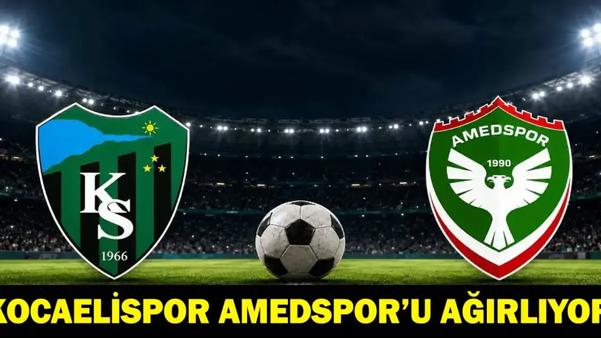 Kocaelispor-Amedspor maçı bu akşam oynanacak
