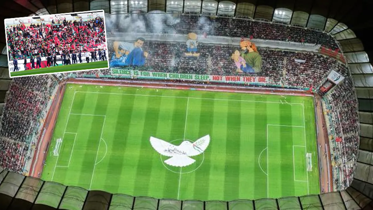 Konyaspor-Filistin maçında anlamlı Gazze gösterisi