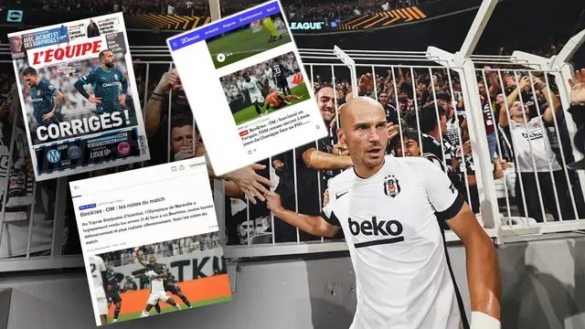 Beşiktaş'ın Marsilya zaferi Fransız basınında yankı buldu
