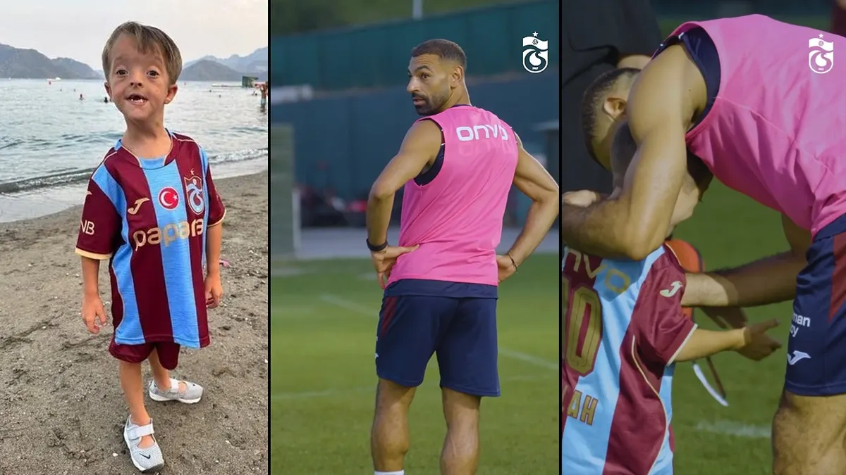 Trabzonspor, Salah'ı küçük hayranıyla buluşturdu