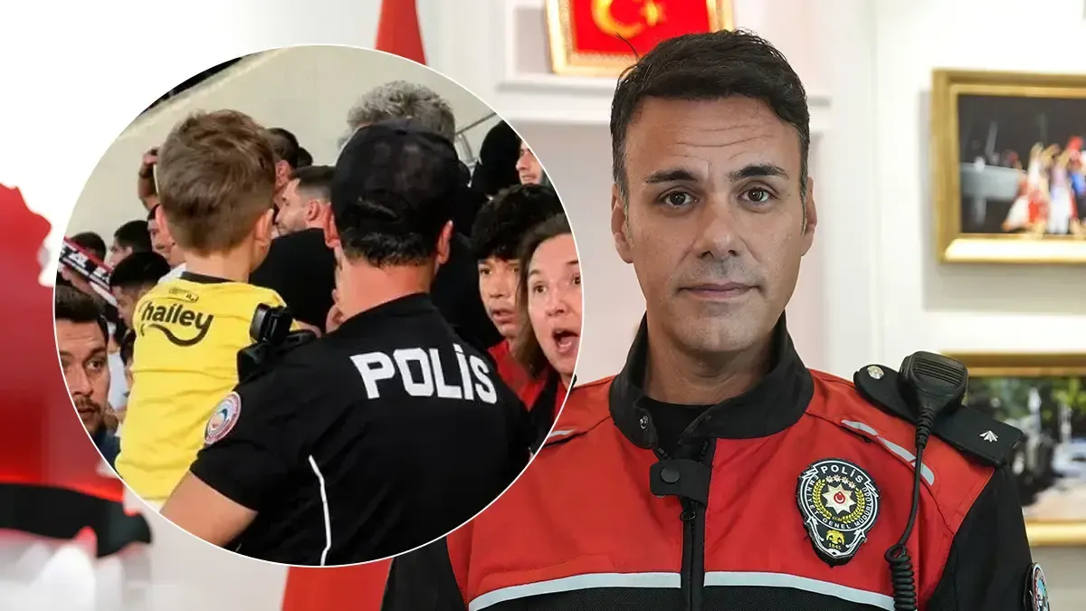 Fenerbahçeli çocuğu koruyan polis olayı anlattı
