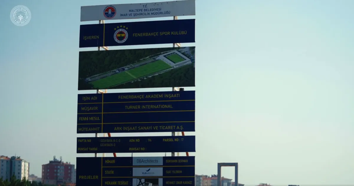 Fenerbahçe Maltepe Futbol Akademisi'nde inşaata başladı