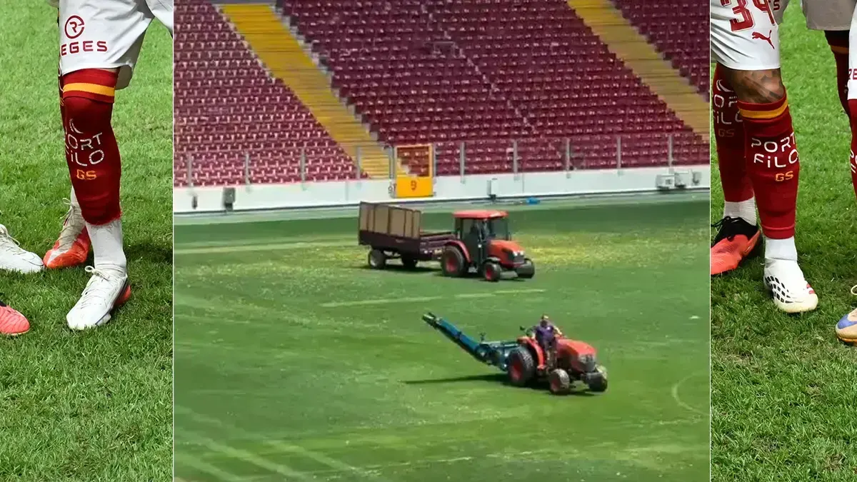Galatasaray, Barcelona maçı öncesi Rams Park zeminini yeniliyor