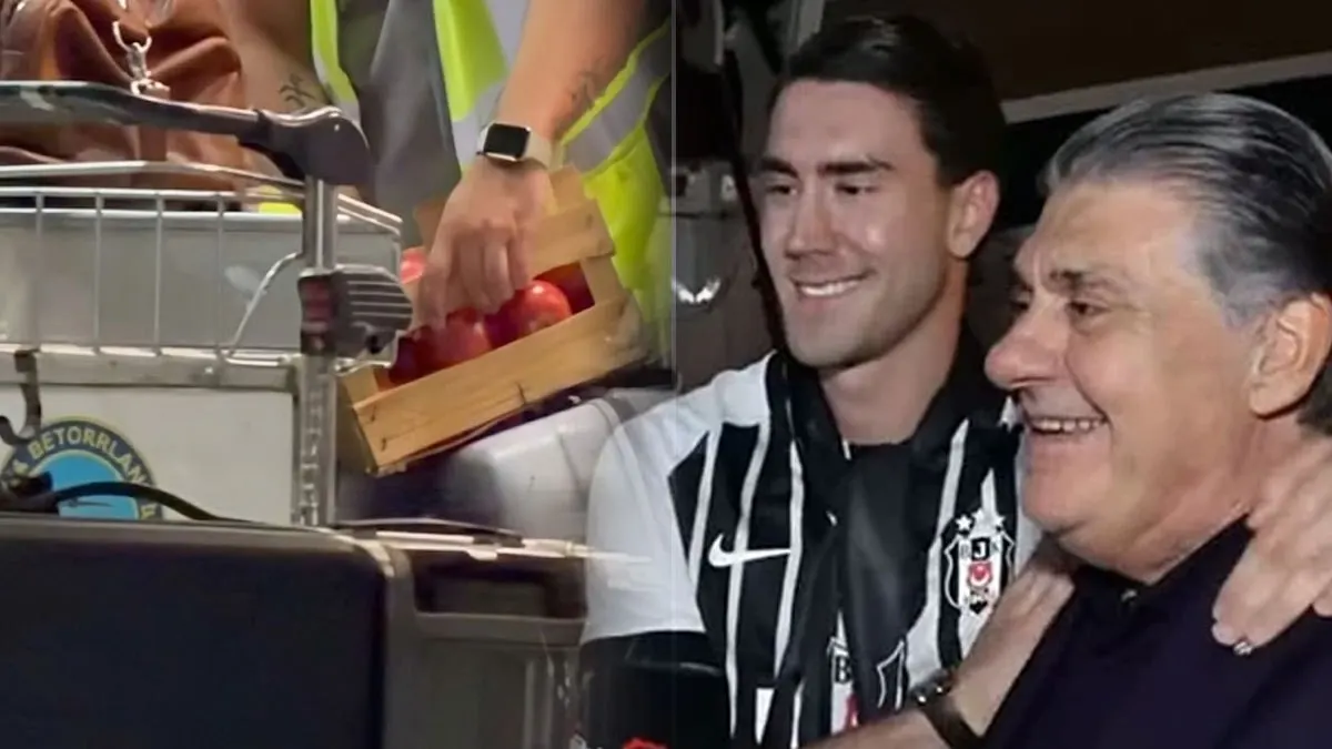 Vlahovic İstanbul'a domates hediyesiyle geldi