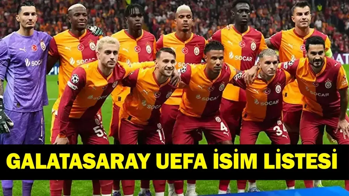 Galatasaray'ın Şampiyonlar Ligi kadro listesi merakla bekleniyor
